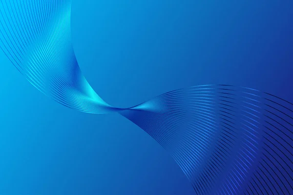Темно Сині Сяючі Градієнтні Лінії Технічний Плакат Векторний Фон — стоковий вектор