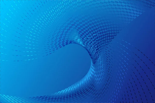 Gradient Lumineux Bleu Foncé Lignes Fond Vectoriel Affiche Tech — Image vectorielle
