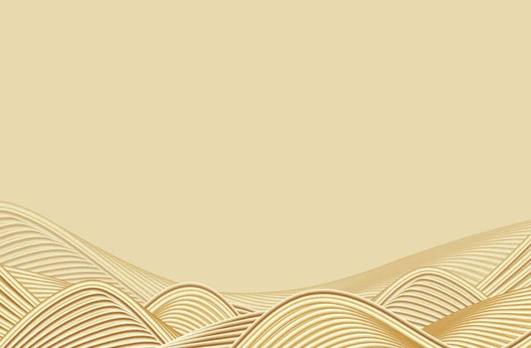 Gold Wave Flow Abstrakcyjna Linia Tekstury Tekstury Materiał Tła — Zdjęcie stockowe