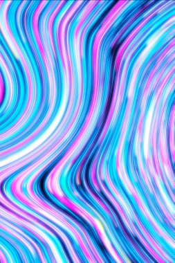 Sanal gökkuşağı dalgası, akıcı sıvı fraktal soyut doku.