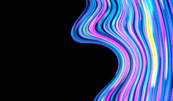 カラフルな線 ホログラフィックなティンセルの虹波抽象的なテクスチャの背景 — ストック写真