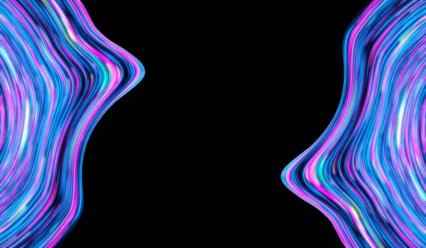 Πολύχρωμες Γραμμές Ολογραφικά Κύματα Ουράνιου Τόξου Αφηρημένη Υφή Φόντο — Φωτογραφία Αρχείου