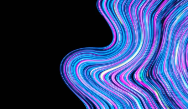 Kolorowe Linie Holograficzne Błyszczące Fale Tęczy Abstrakcyjne Teksturowane Tło — Zdjęcie stockowe