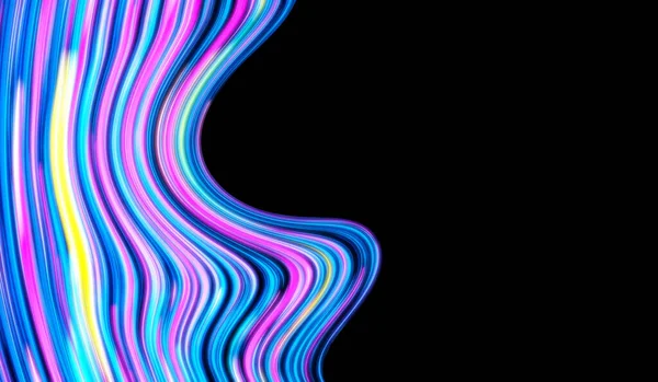 Kolorowe Linie Holograficzne Błyszczące Fale Tęczy Abstrakcyjne Teksturowane Tło — Zdjęcie stockowe