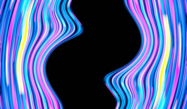 Färgglada Linjer Holografiska Tinsel Regnbåge Vågor Abstrakt Strukturerad Bakgrund — Stockfoto