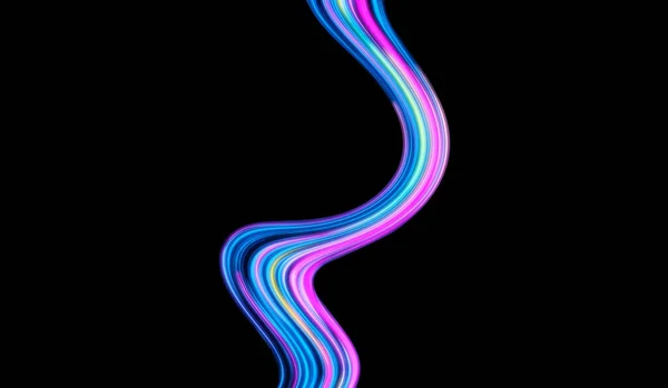 Renkli Çizgiler Holografik Gökkuşağı Dalgaları Soyut Desenli Arka Plan — Stok fotoğraf