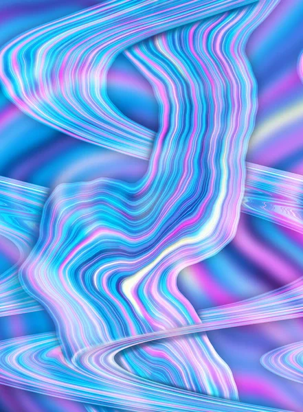Lignes Colorées Holographique Tinsel Arc Ciel Vagues Abstraites Fond Texturé — Photo