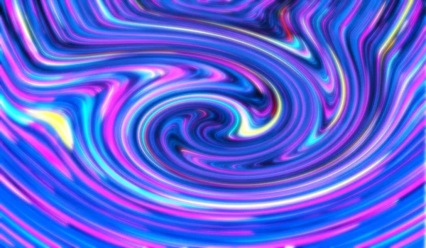 Holographic Tinsel Rainbow Wave Flowing Liquid Fractal Abstract Texture — Stock Photo, Image