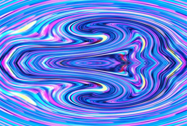 Holograficzna Tęczowa Fala Świecąca Płynna Fraktalna Abstrakcyjna Tekstura — Zdjęcie stockowe