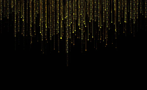 Dotted Lines Binary Data Big Data Cyber Security Background — Stock Photo, Image