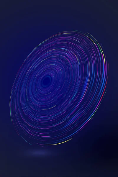 Bobines Hélicoïdales Colorées Technologie Réseau Big Data Abstrait Fond — Image vectorielle