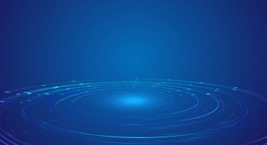 Parlak noktalar, çizgiler ve girdaplar internet büyük veri teknolojisinin arka planını oluşturur..