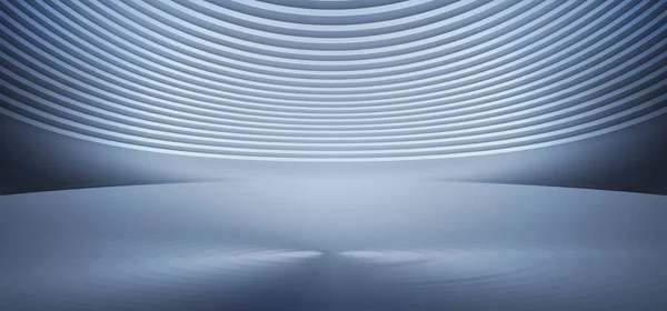Рендеринг Металлической Серебристой Текстуры Демонстрирует Будущий Пространственный Фон Выставки — стоковое фото