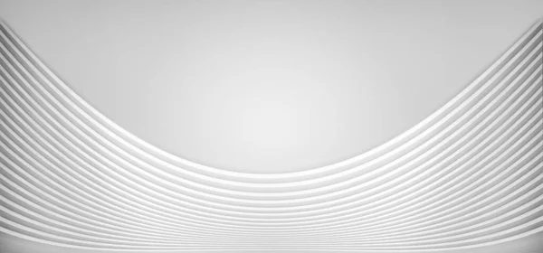 Rendu Surface Incurvée Blanche Avec Fond Texture Architecturale Abstraite — Photo
