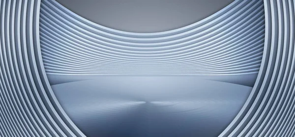 Рендеринг Металлической Серебристой Текстуры Демонстрирует Будущий Пространственный Фон Выставки — стоковое фото