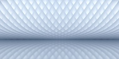 Beyaz iç bina duvarı yüksekliği ve zemin arkaplan 3D görüntüleme