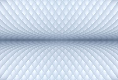 Beyaz iç bina duvarı yüksekliği ve zemin arkaplan 3D görüntüleme