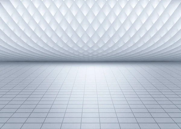 Beyaz iç duvar yüksekliği boylamsal zemin arkaplan 3D görüntüleme