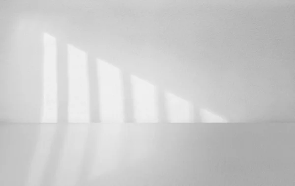 Abstract White Empty Room Interior Lightwhite Empty Room Shadow Window — Stock Photo, Image