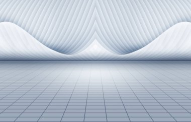 3 boyutlu özet beyaz arkaplan çizgileri ve ışık ve gölge ile eğimli desen tasarımı. 