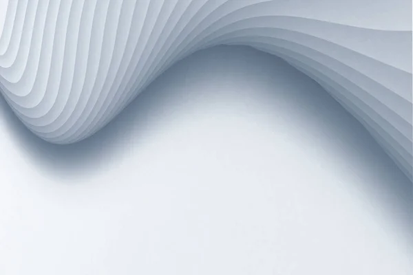 Teszi Absztrakt Fehér Háttér Görbe Vonalak Ívelt Minta Design Fény — Stock Fotó