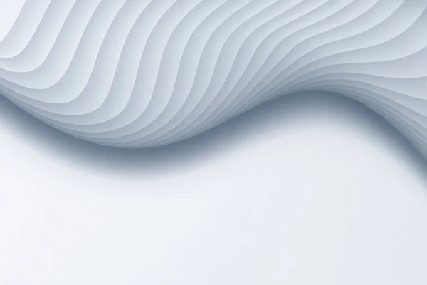 Boyutlu Özet Beyaz Arkaplan Çizgileri Işık Gölge Ile Eğimli Desen — Stok fotoğraf