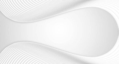 Beyaz soyut eğri çizgi dokusu arkaplanı