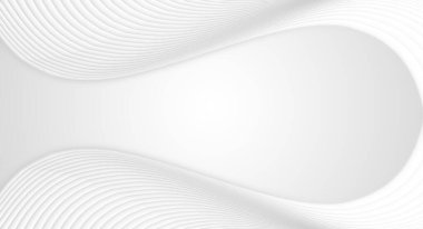 Beyaz soyut eğri çizgi dokusu arkaplanı