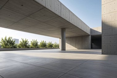 Şehirdeki modern beton bina