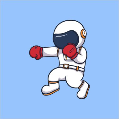 Kırmızı eldivenli beyaz giysili stilize bir dövüş sanatları karakteri, oyun ve spor içeriği için dövüş pozu veriyor..