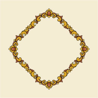 Zarif altın ve siyah çiçek kenarı davetiyeler, lüks markalar veya dekoratif amaçlar için uygun..