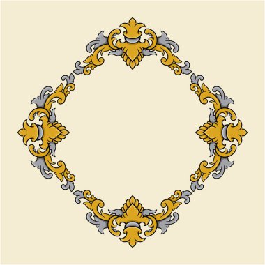 Zarif altın ve siyah çiçek kenarı davetiyeler, lüks markalar veya dekoratif amaçlar için uygun..