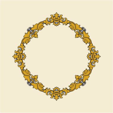 Zarif altın ve siyah çiçek kenarı davetiyeler, lüks markalar veya dekoratif amaçlar için uygun..