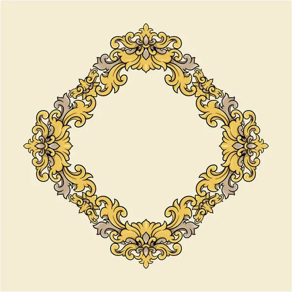 Zarif altın ve siyah çiçek kenarı davetiyeler, lüks markalar veya dekoratif amaçlar için uygun..