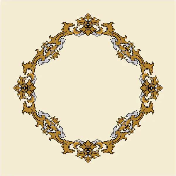 Zarif altın ve siyah çiçek kenarı davetiyeler, lüks markalar veya dekoratif amaçlar için uygun..