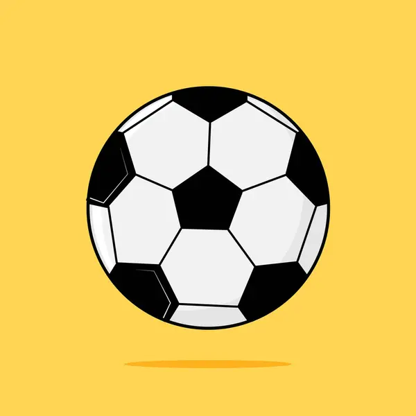Futbol Topu Simgesi Futbol Resim Simgesi Katı renk arkaplanı ile izole edilmiş