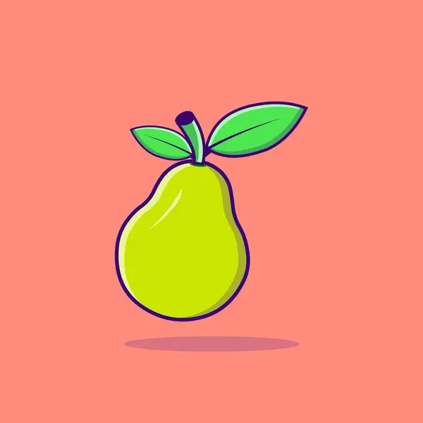 Pear Illustration Icon Meyve Nesnesi Clipart Armut çizgi film kavramı izole edilmiş sanat eseri