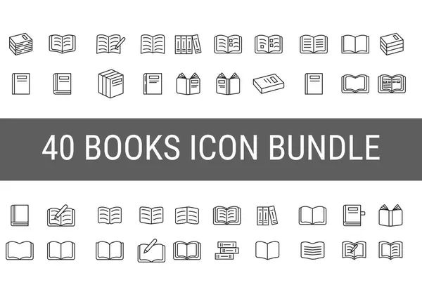Standard book Icon Set design for web and apps