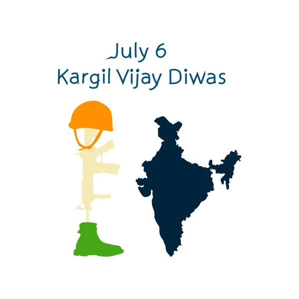 Ιουλίου Διάνυσμα Kargil Vijay Diwas — Διανυσματικό Αρχείο