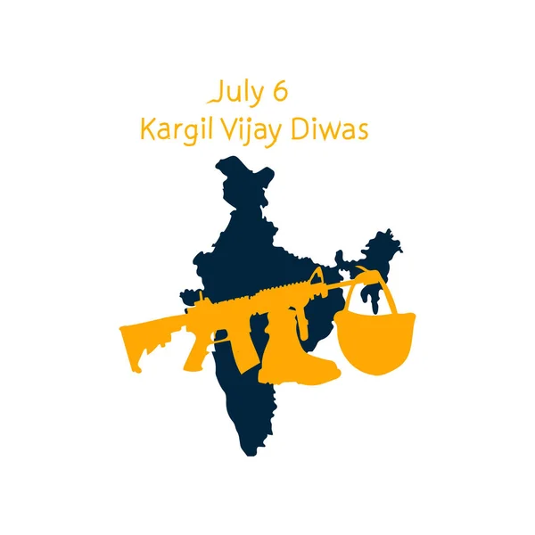 Juli Kargil Vijay Diwas Vector — Stockvector