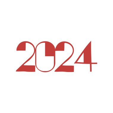 Mutlu yeni yıl 2024 vektör