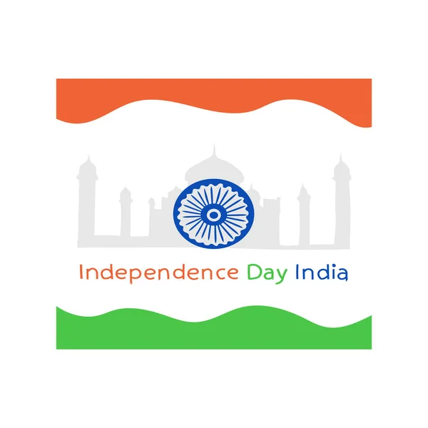 India Independencia Días Vector — Archivo Imágenes Vectoriales