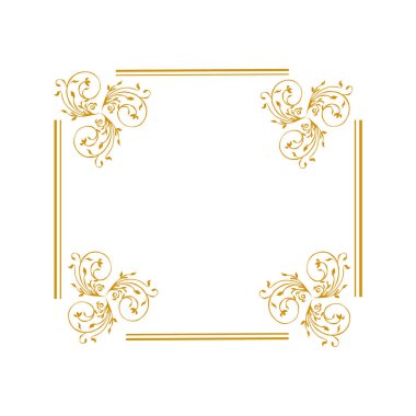 Altın çiçekli Siyah Çiçek Köşeli Dikdörtgen Sertifika Sayfa Sınır Çizgisi Fotoğraf Tayland Çerçevesi İslami Düğün Davetiyesi Arkaplan Vektörü