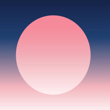 soyut çember arkaplan lacivert şeftali rengi gradyan çizimi. 