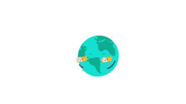 世界邮政日动画 — 图库视频影像
