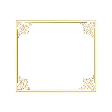 Lüks Siyah Çiçek Dikdörtgeni Sertifika Sayfa Sınır Çizgisi Fotoğraf Tayland İslami Düğün Davetiyesi