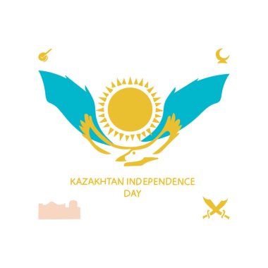 KAZAKHTAN GÜN GÜNÜ vektörü