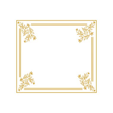 Lüks Siyah Çiçek Dikdörtgen Köşesi Sertifika Vektörü