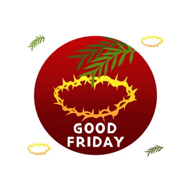 Good Friday Vector illustration.Good for banner, poster, greeting card, party card, invitation, template, advertising, campaign, and social media. 