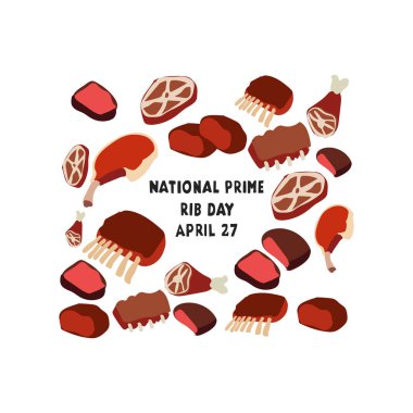 Ulusal Kaburga Günü vektörü